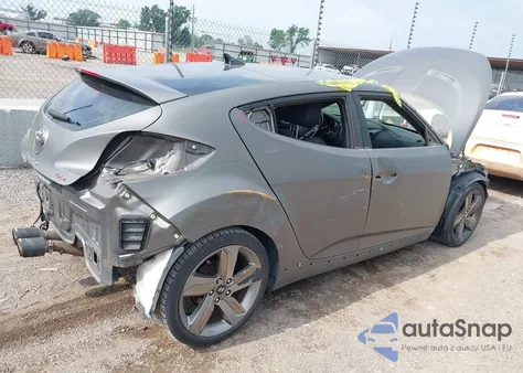 2015 Hyundai Veloster Turbo из США, поврежденный, VIN KMHTC6AE2FU230993